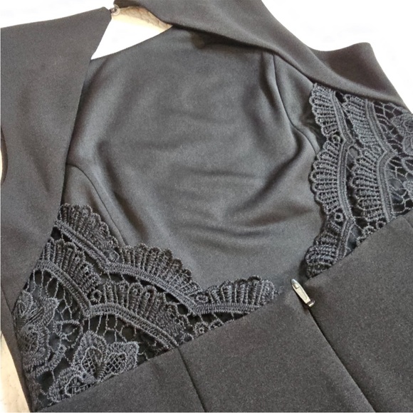 NWT Lulus Speak Sweetly Black Lace Bodycon Backless Midi Dress - Picture 5 of 7